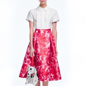 NWOT✨Gorgeous New Red Brushstroke Rose Crista Skirt💕